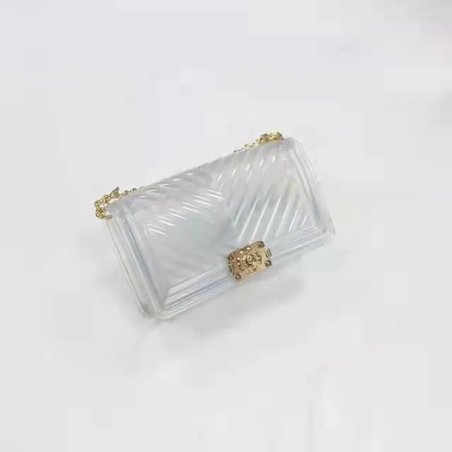 1028 - CLEAR JELLY PURSE (LARGE)