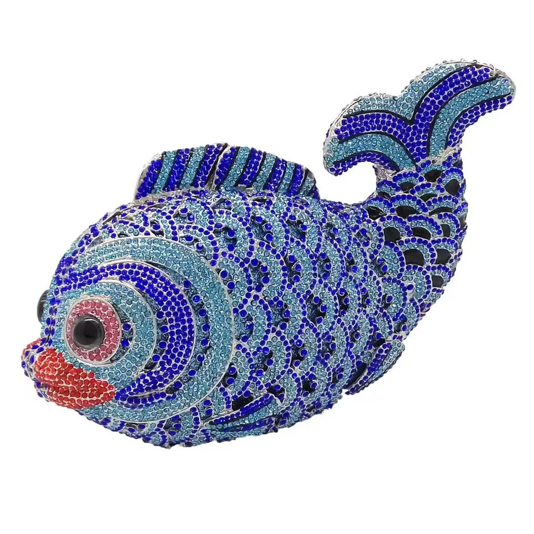 823014 FISH PURSE - BLUE