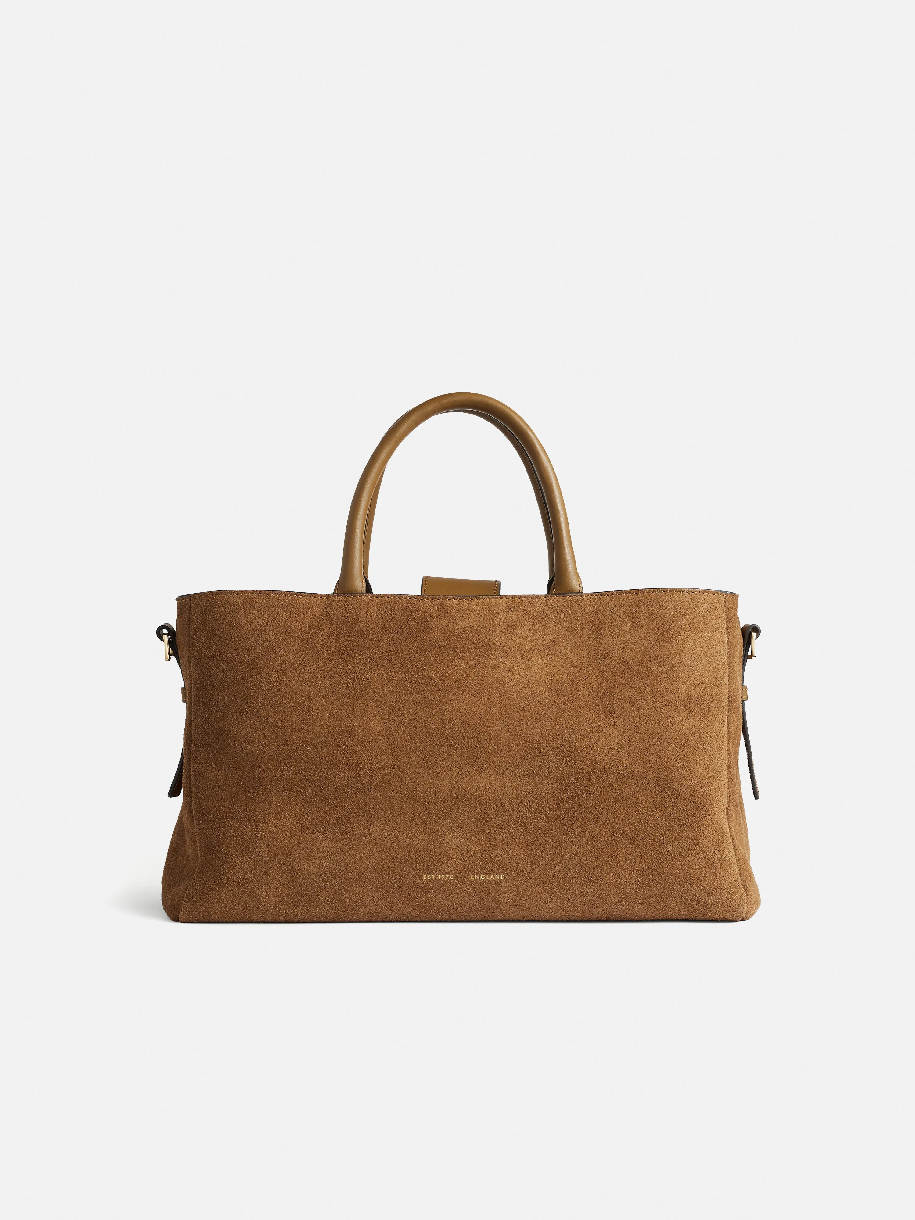 Adela Suede Tote | Brown