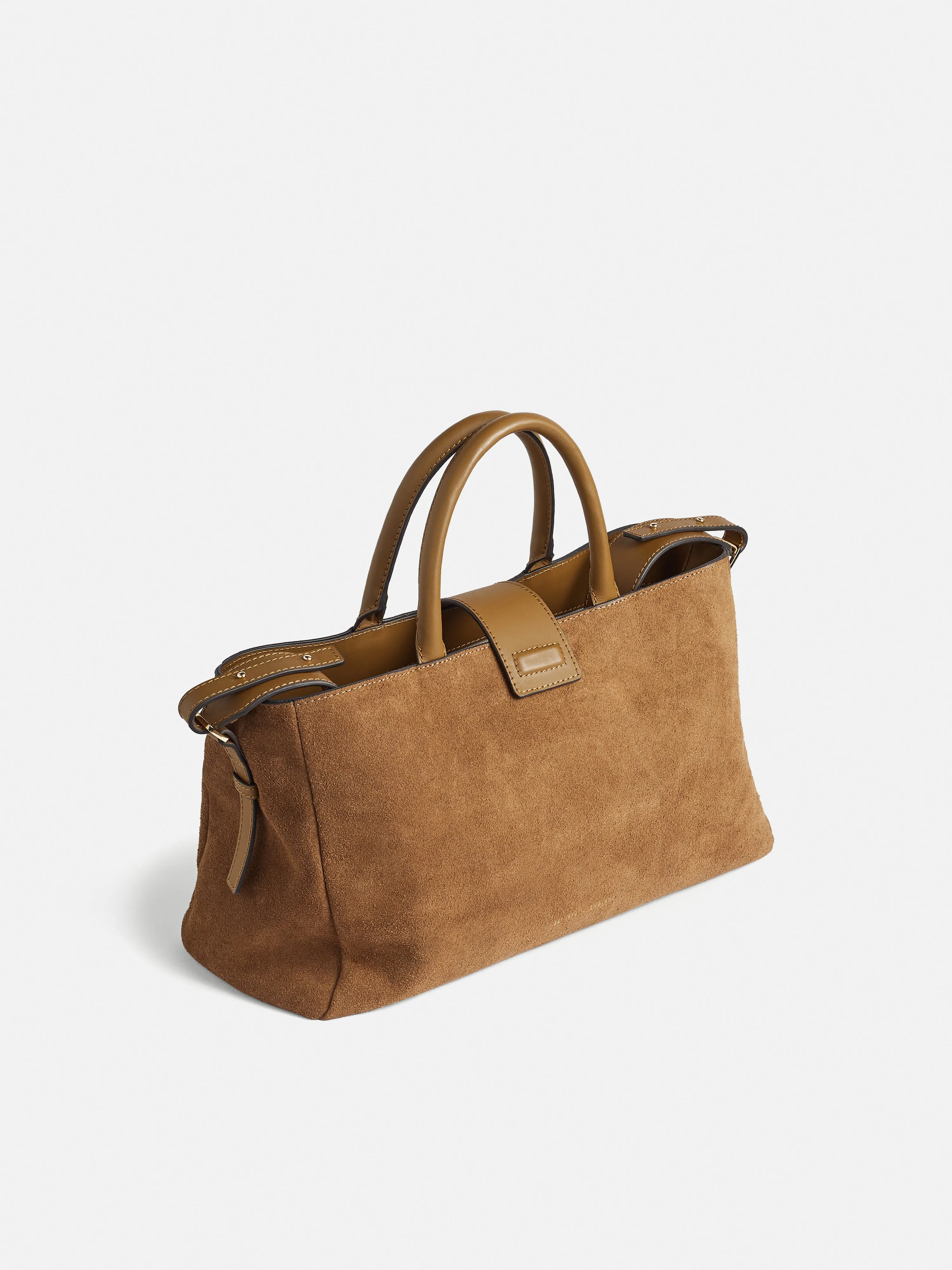 Adela Suede Tote | Brown