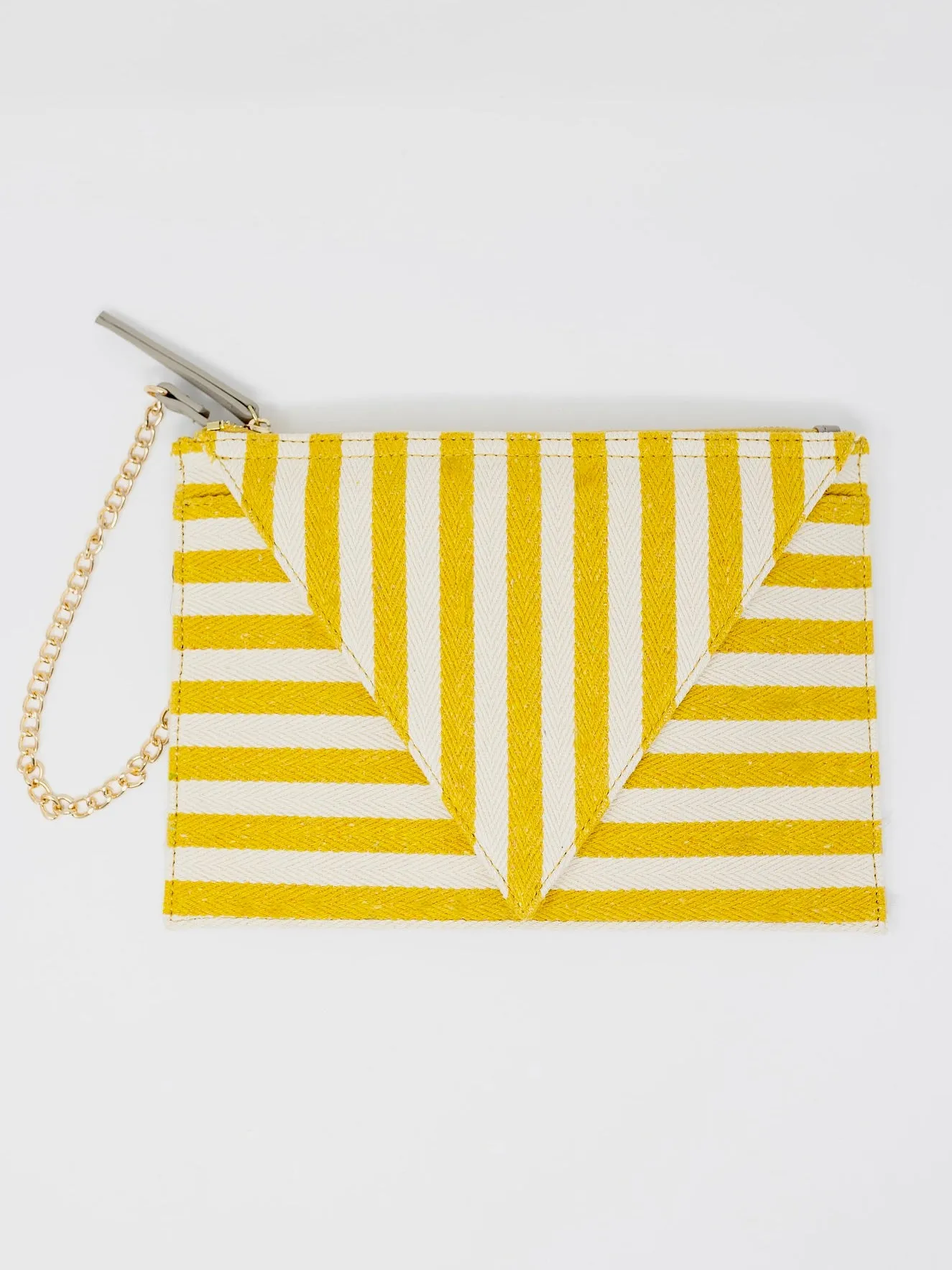 Amalfi Striped Clutch