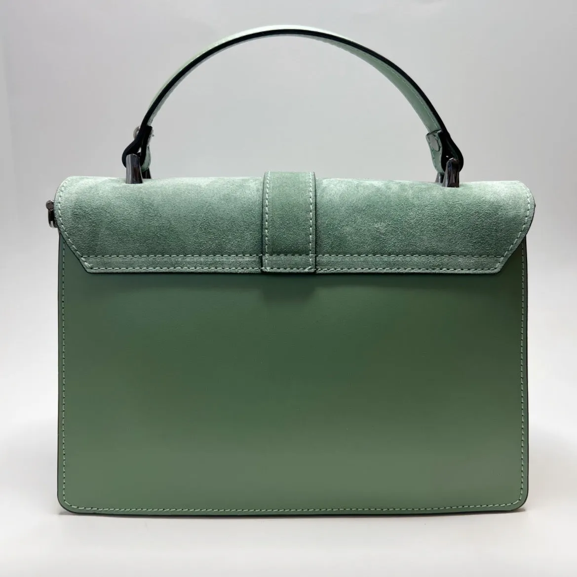 Angelina Mint Leather Handbag