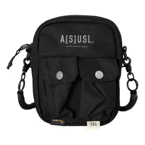 A[S]USL ASUSL LOGO MULTI POCKET SHOULDER BAG-BLACK