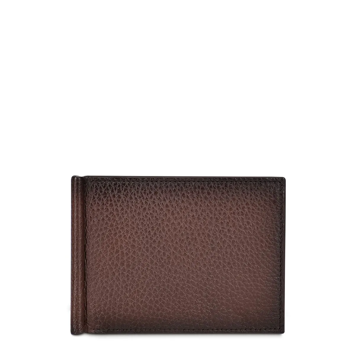 B3042VE - Cuadra chocolate casual fashion deerskin bi fold wallet for men