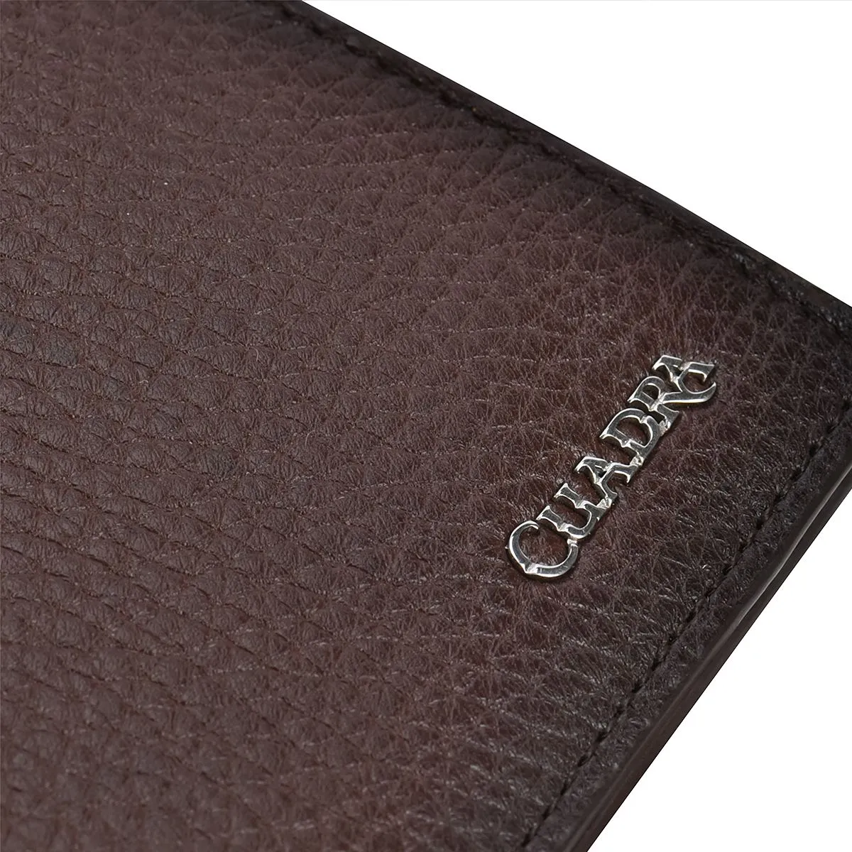 B3042VE - Cuadra chocolate casual fashion deerskin bi fold wallet for men