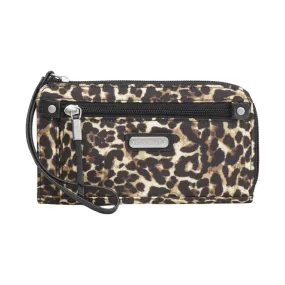 Baggallini Zip Around RFID Wallet - Wild Cheetah