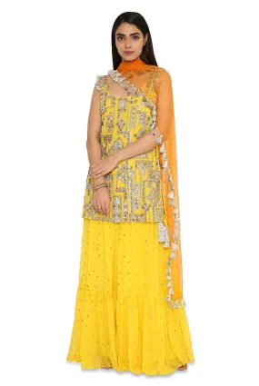 Banuka Yellow Kurta Set