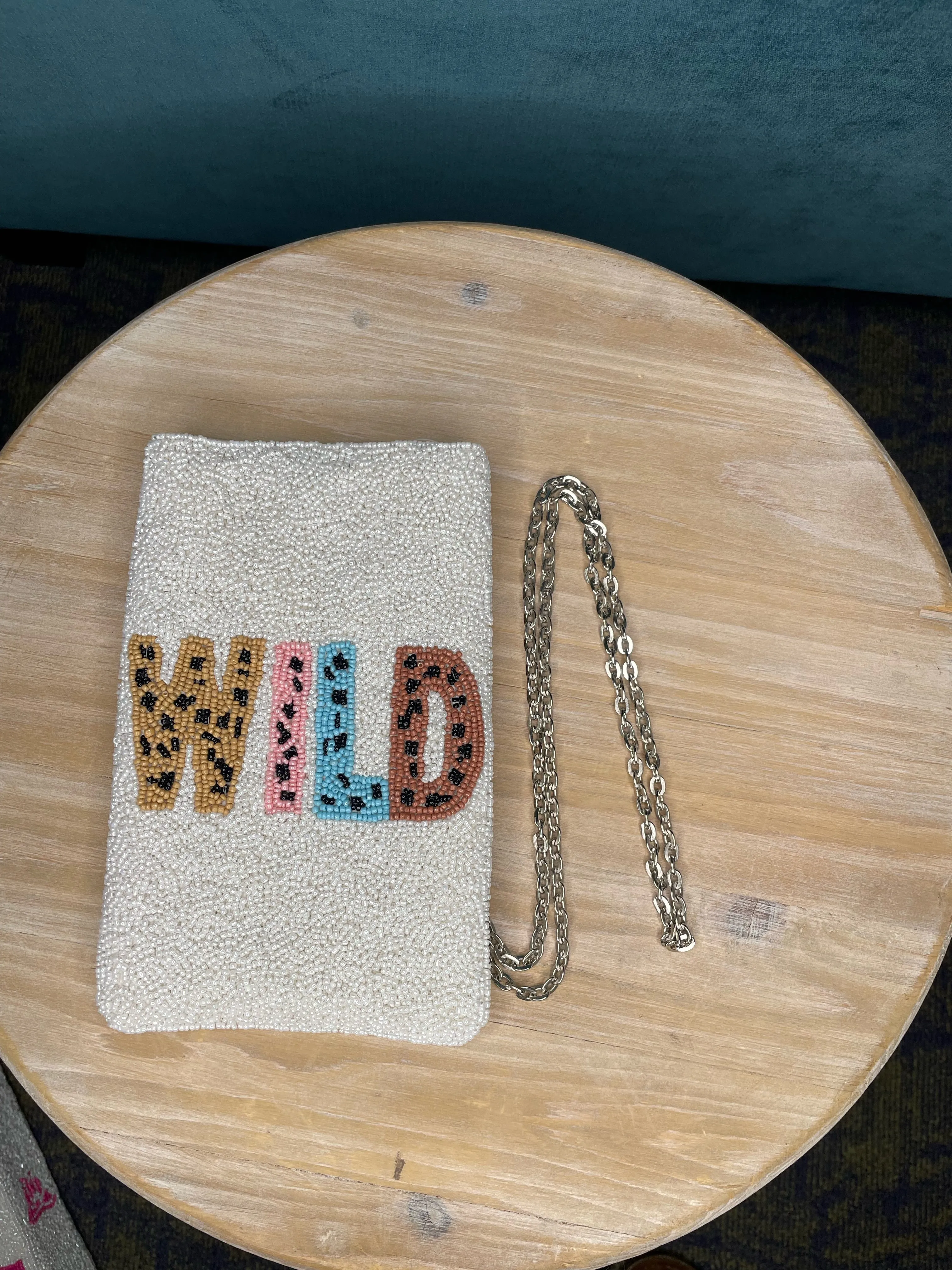 Beaded "Wild" Crossbody Purse