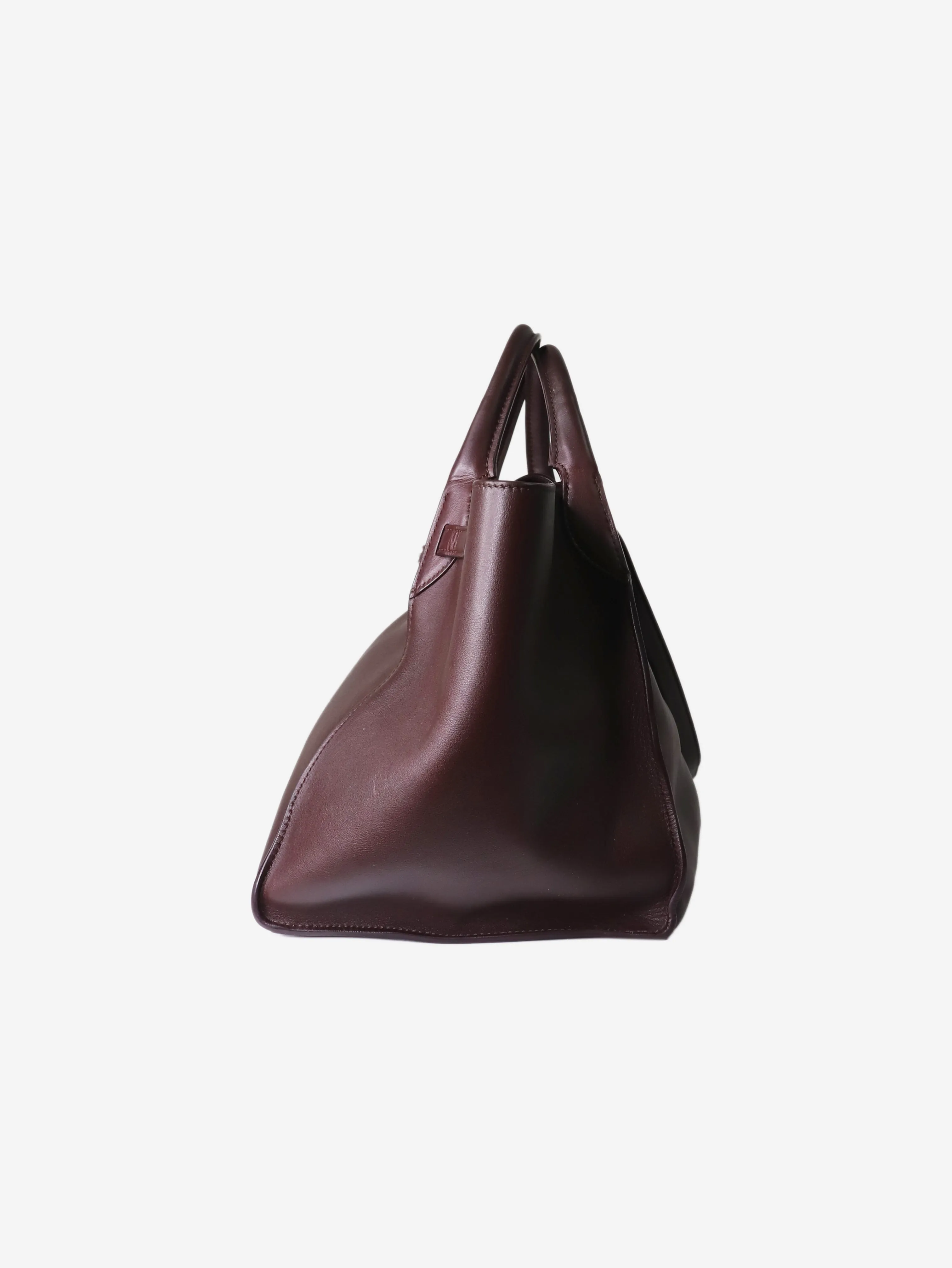 Burgundy small Big two-way tote bag