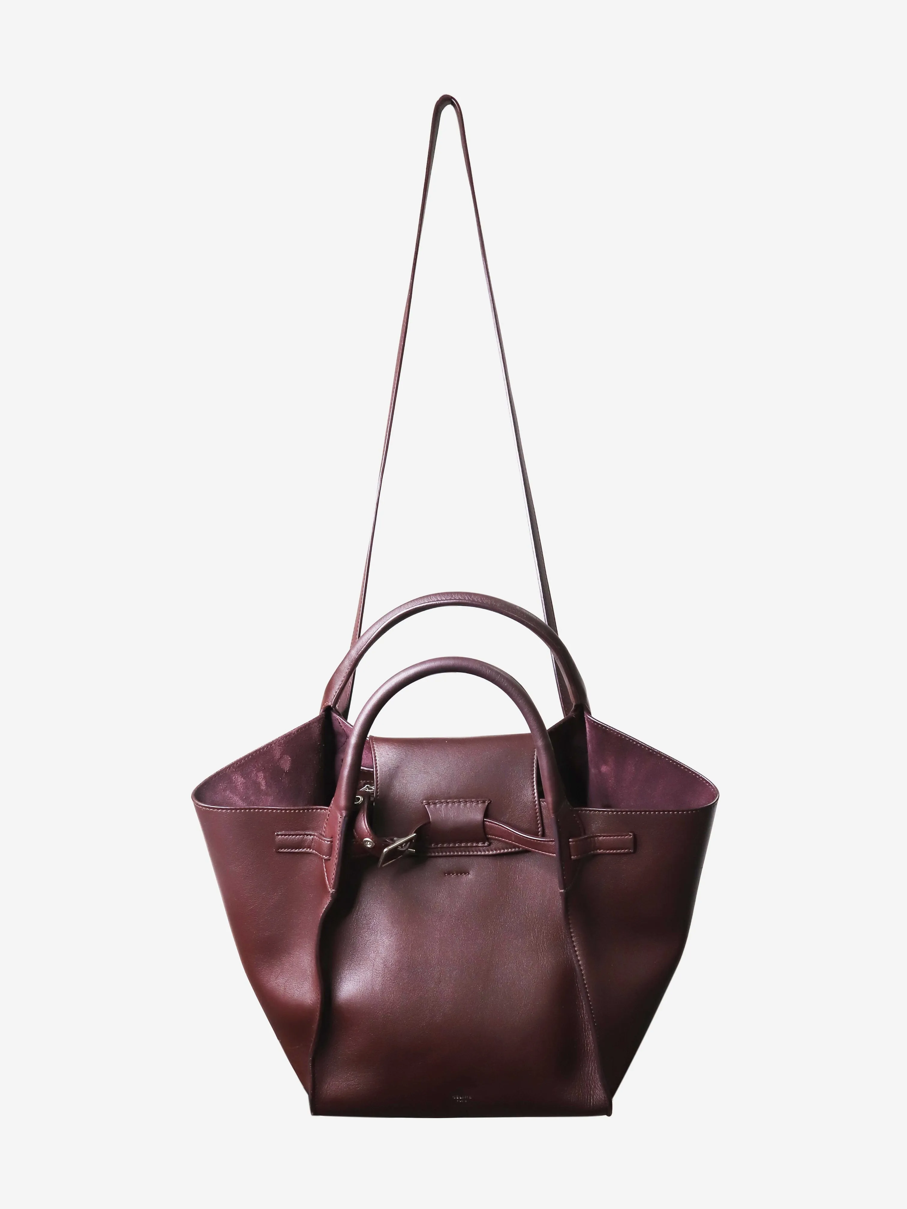 Burgundy small Big two-way tote bag