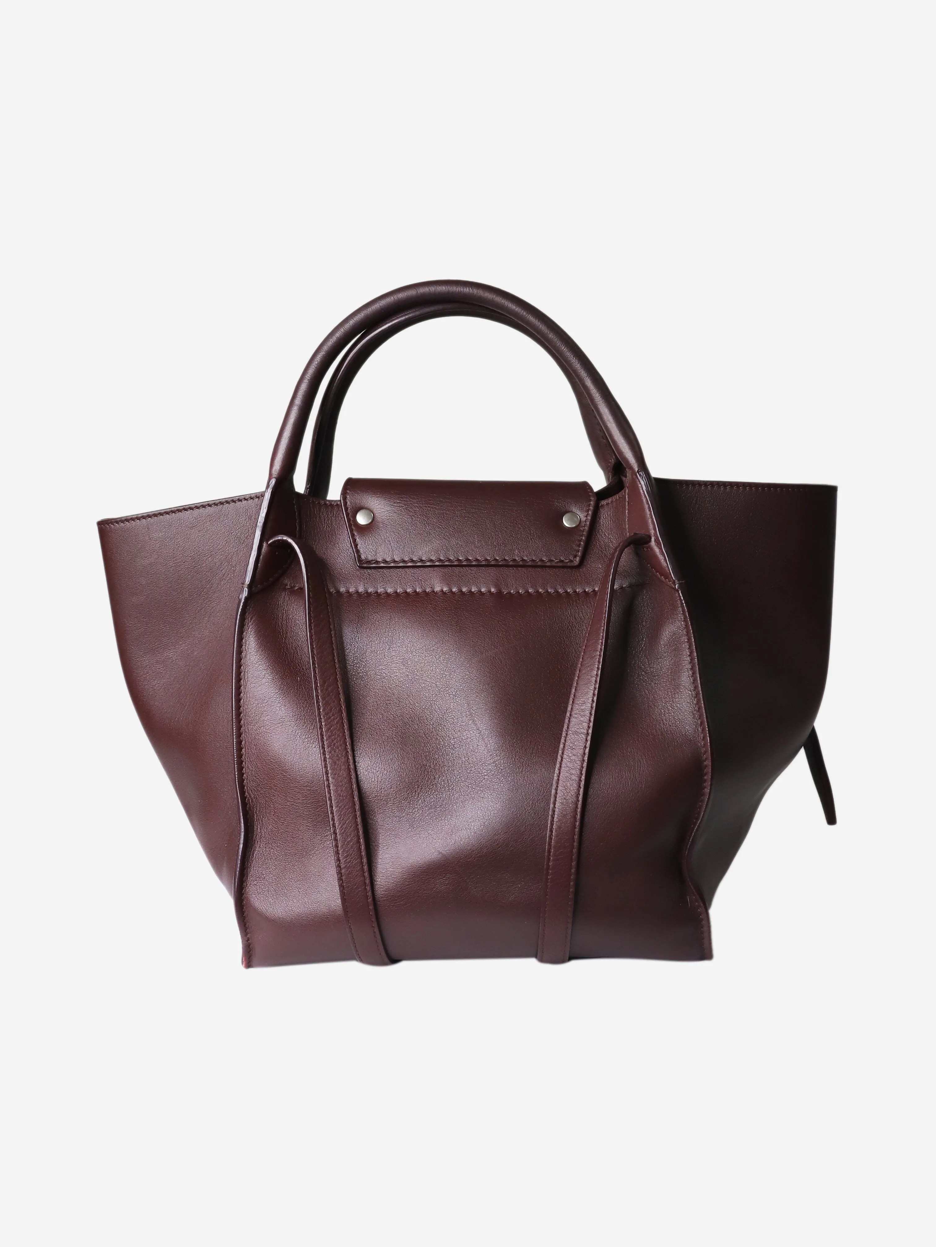 Burgundy small Big two-way tote bag