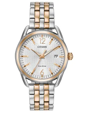 Citizen Ladies DRIVE LTR Watch - Two-Tone - Silver-Tone Dial - Date - Bracelet