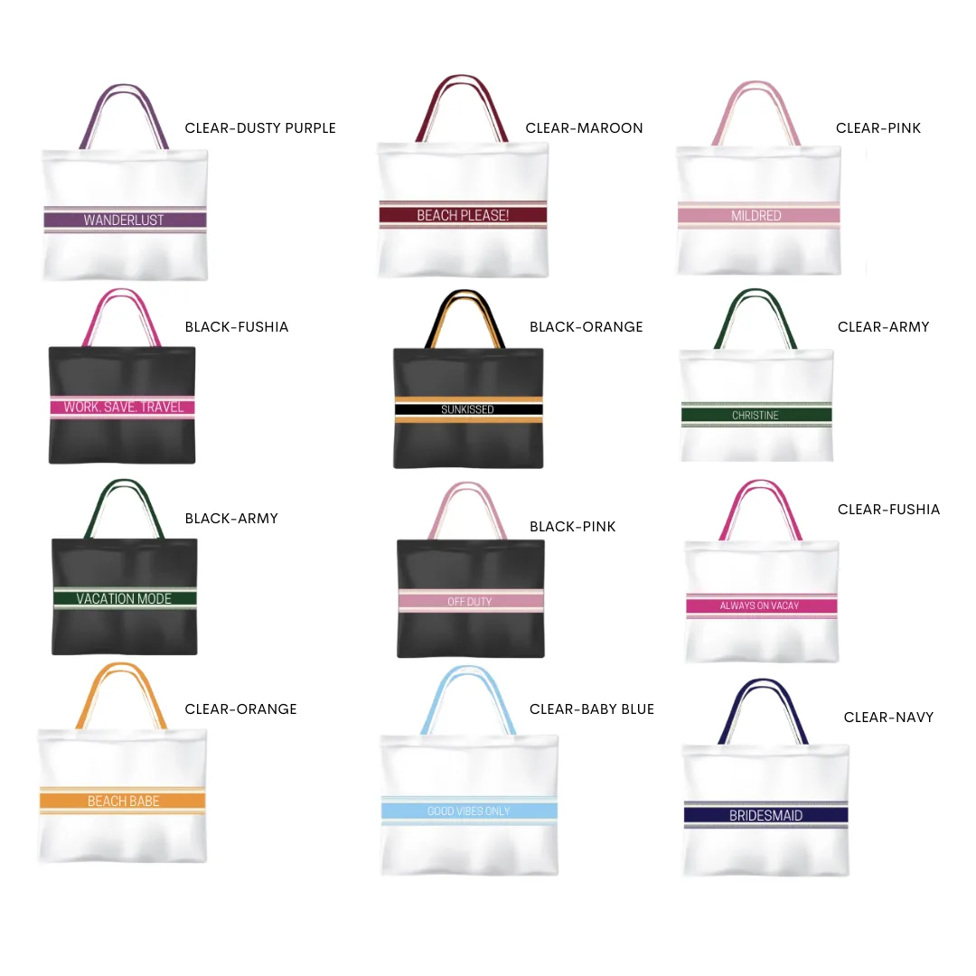 Clear Handbag Stripes