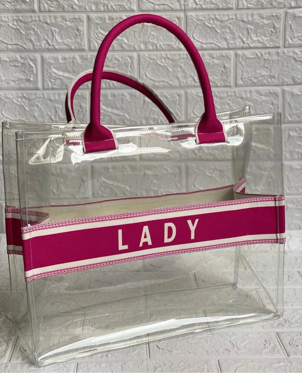 Clear Handbag Stripes