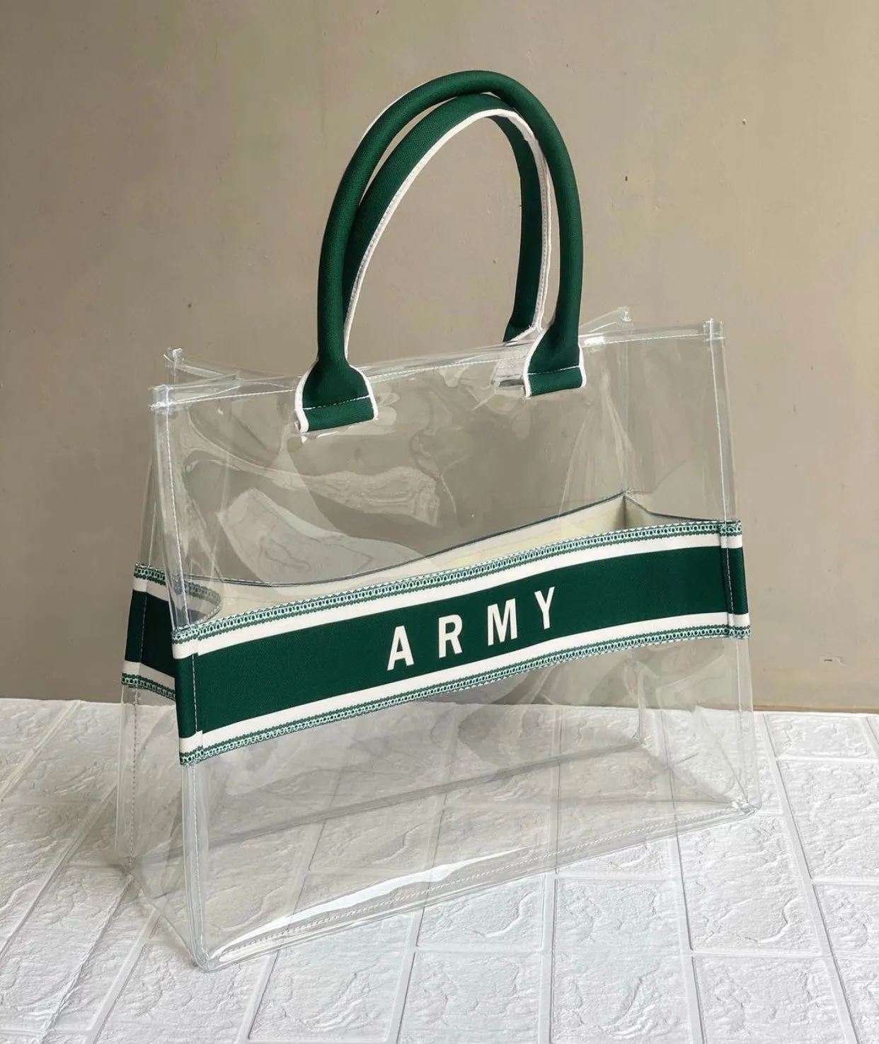 Clear Handbag Stripes