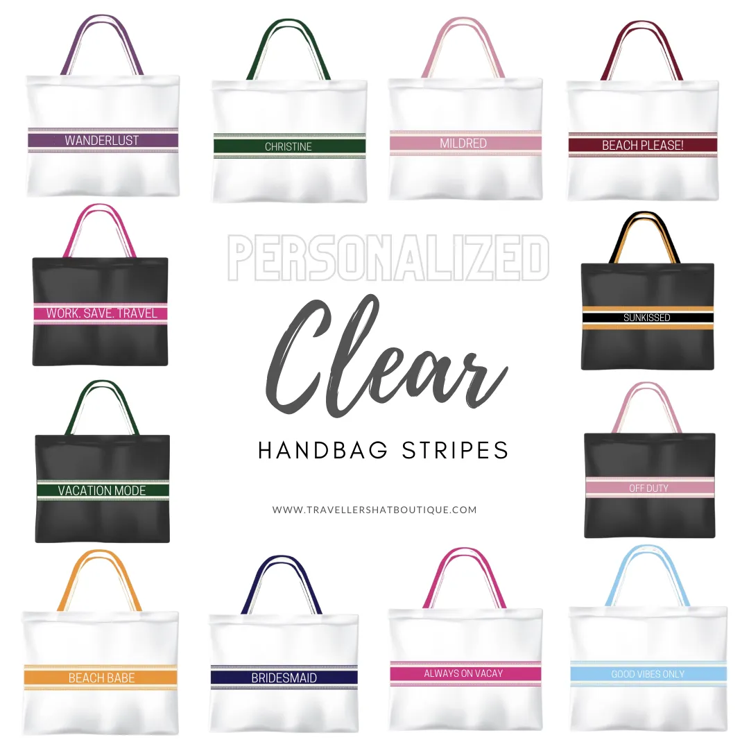 Clear Handbag Stripes