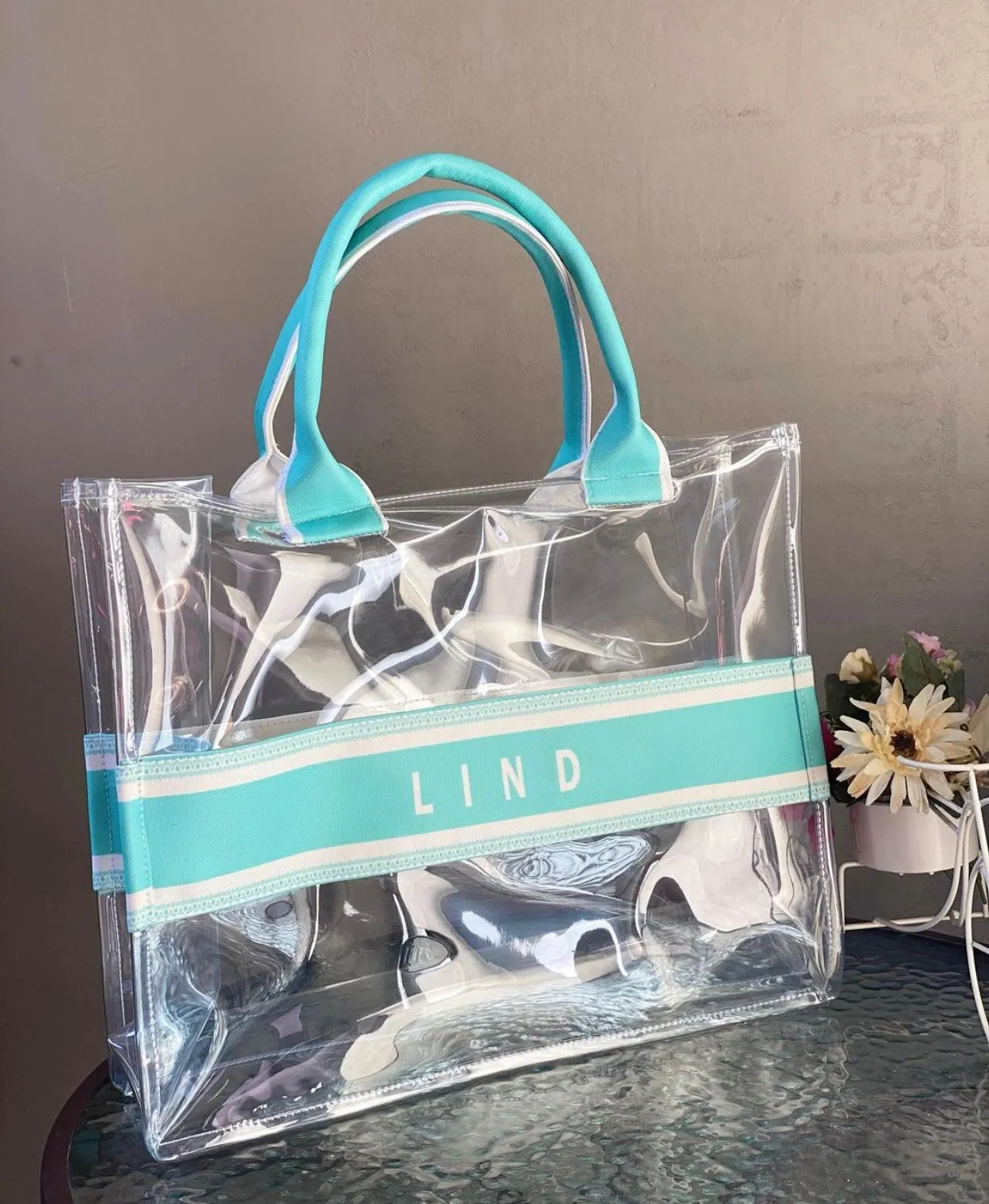 Clear Handbag Stripes