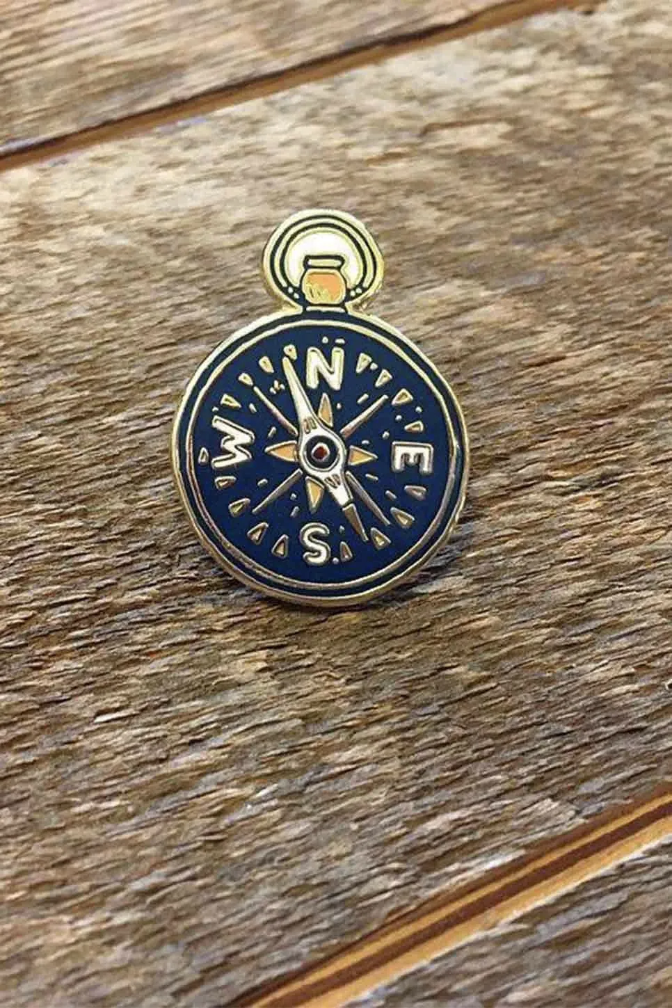 COMPASS ENAMEL PIN