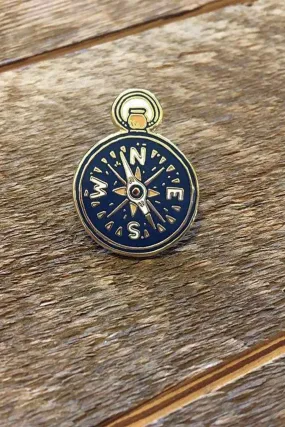 COMPASS ENAMEL PIN