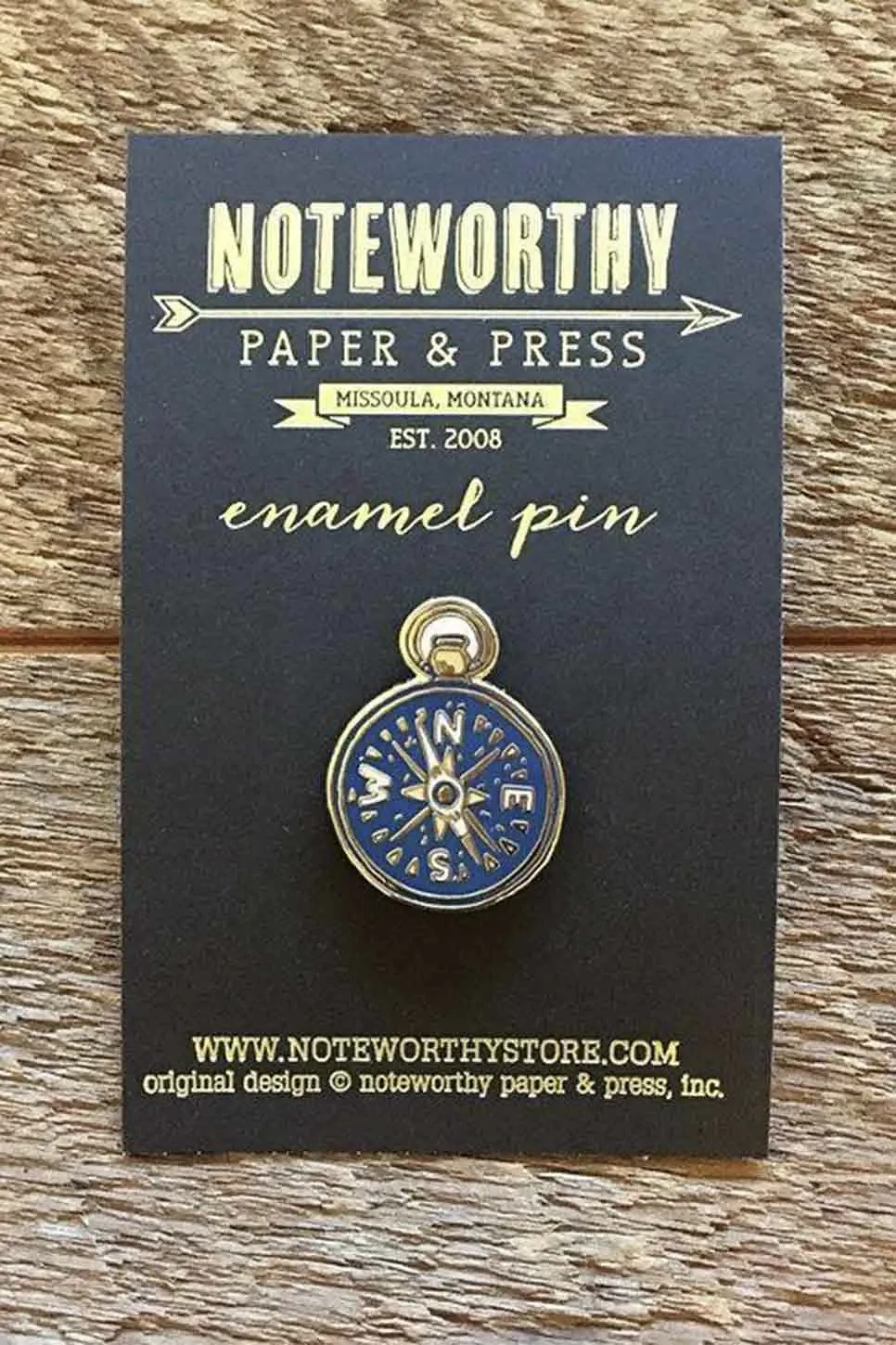 COMPASS ENAMEL PIN