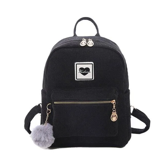 Corduroy Cute Love 20 to 35 Litre Backpack