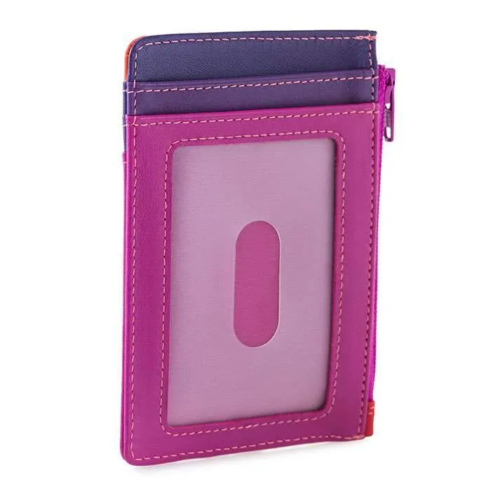 Credit Card Holder With Coin Purse - Sangria Multi