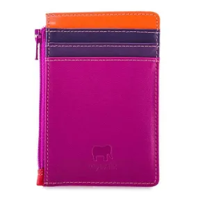 Credit Card Holder With Coin Purse - Sangria Multi