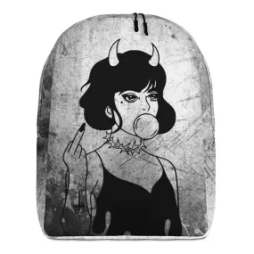 Cute Goth Backpack / Middle Finger Backpack / Gift For Naughty Girls / Grunge Style