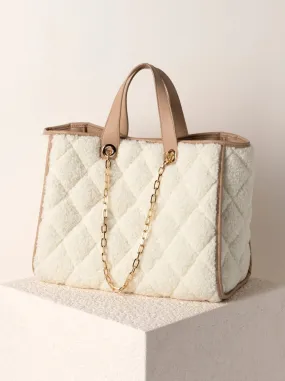 Davos Sherpa Tote, Ivory