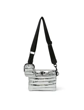 Downtown Crossbody, Silver Mirror