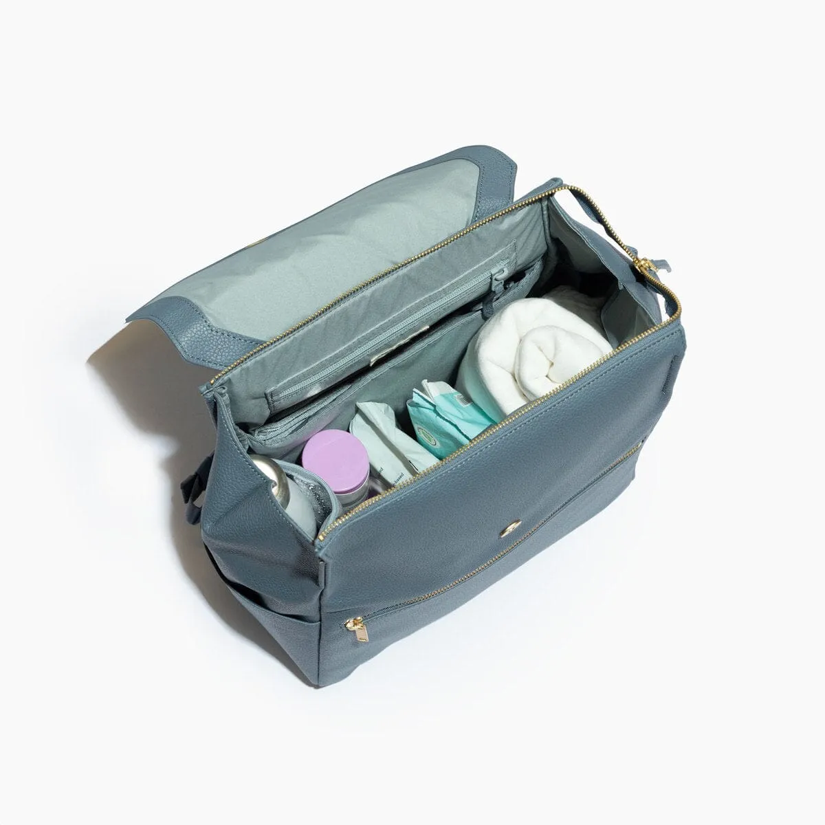 Dusty Blue Classic Diaper Bag II