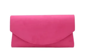 Fabucci Pink Suede Envelope Clutchbag