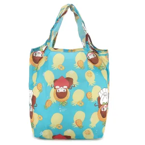 Foldable Bag Joy Cute Girl Hawai'i Blue