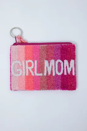 Girl Mom Beaded Coin Purse