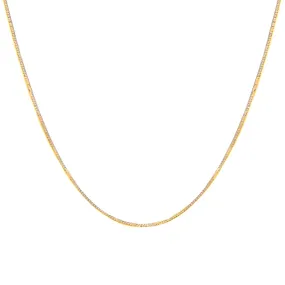 Herringbone Chain Necklace | 10k Gold