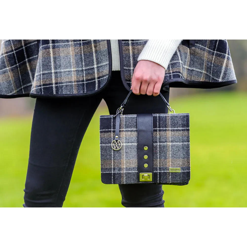 Irish Tweed and Leather Fiona Clutch Bag