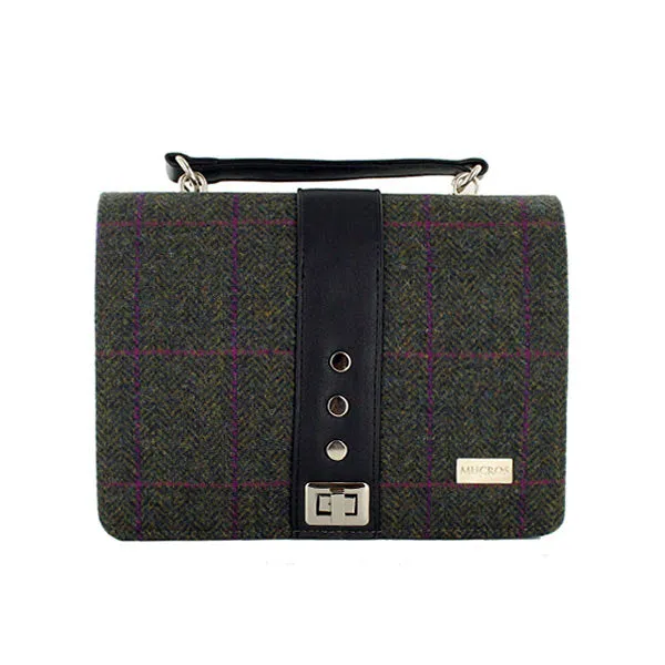 Irish Tweed and Leather Fiona Clutch Bag