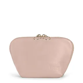 KUSSHI | Blush Pink Leather Makeup Bag