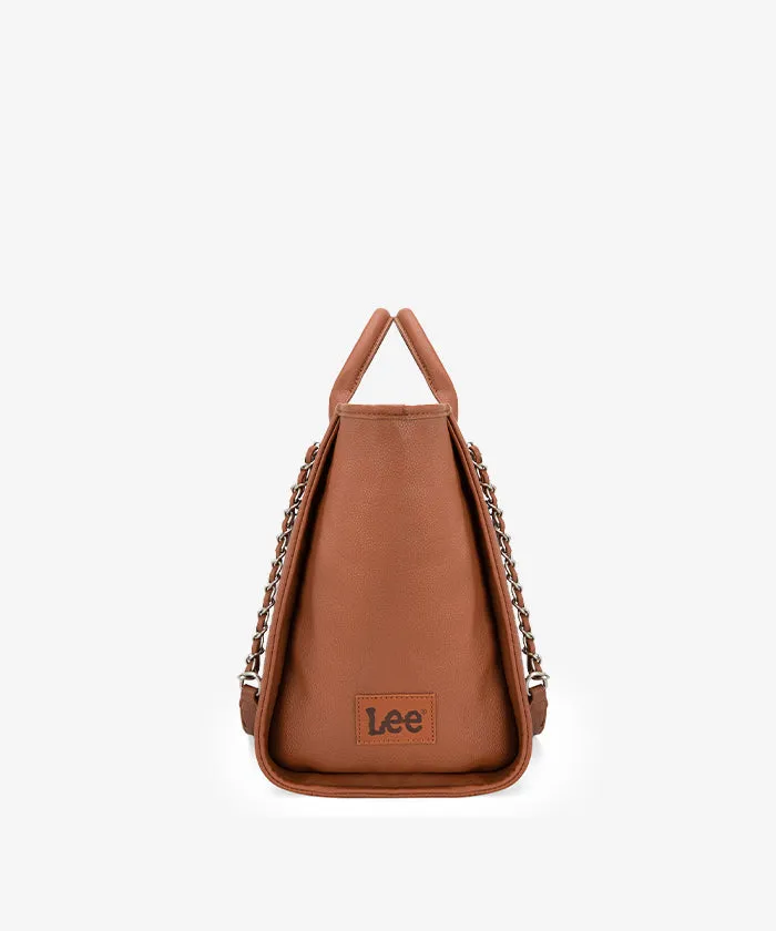 Lee Grain Leather Chain Shoulder Bag