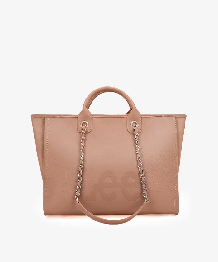 Lee Grain Leather Chain Shoulder Bag