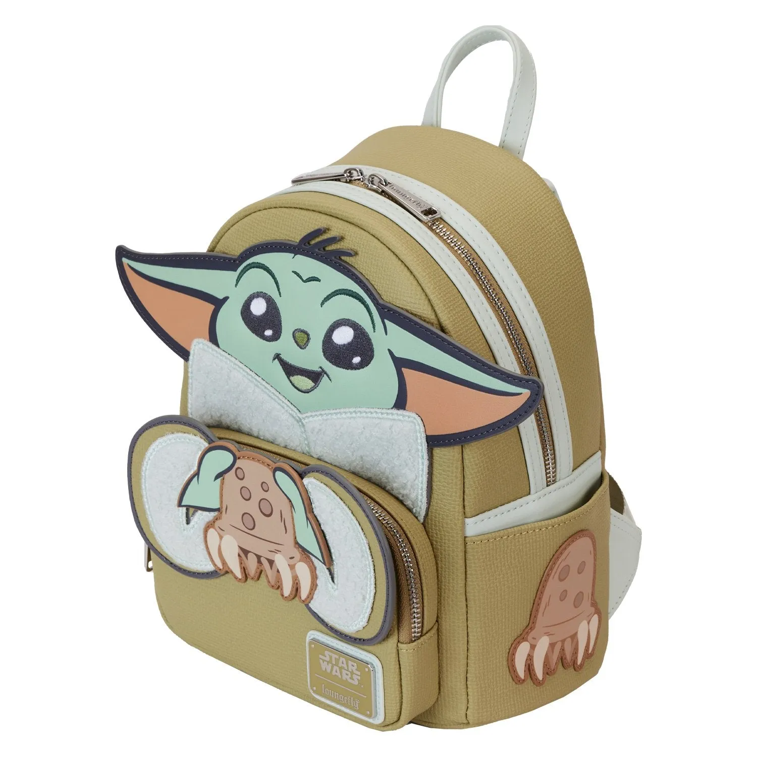 Loungefly Star Wars The Mandalorian Grogu and Crabbies Cosplay Mini Backpack