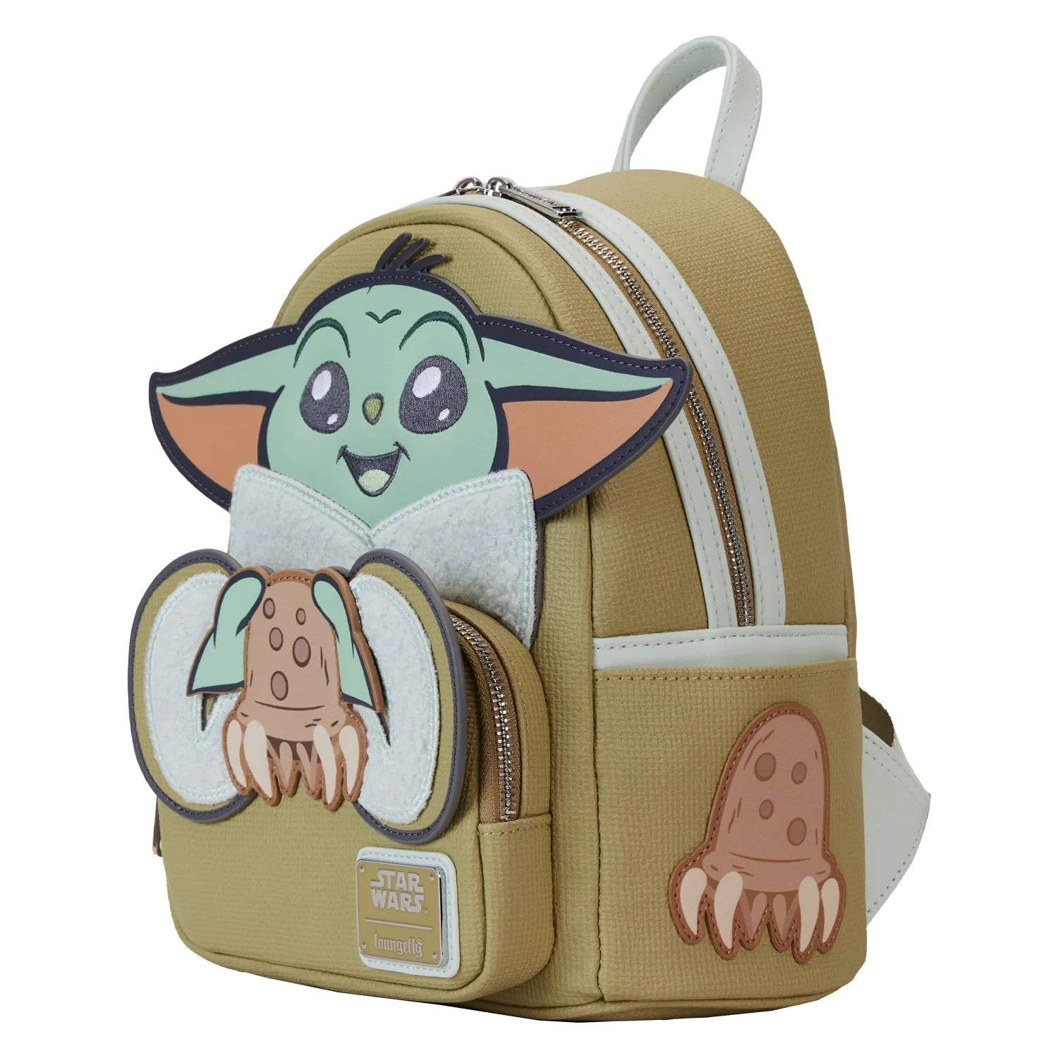 Loungefly Star Wars The Mandalorian Grogu and Crabbies Cosplay Mini Backpack