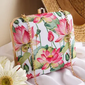 Love Blossom Multicolour Printed Clutch