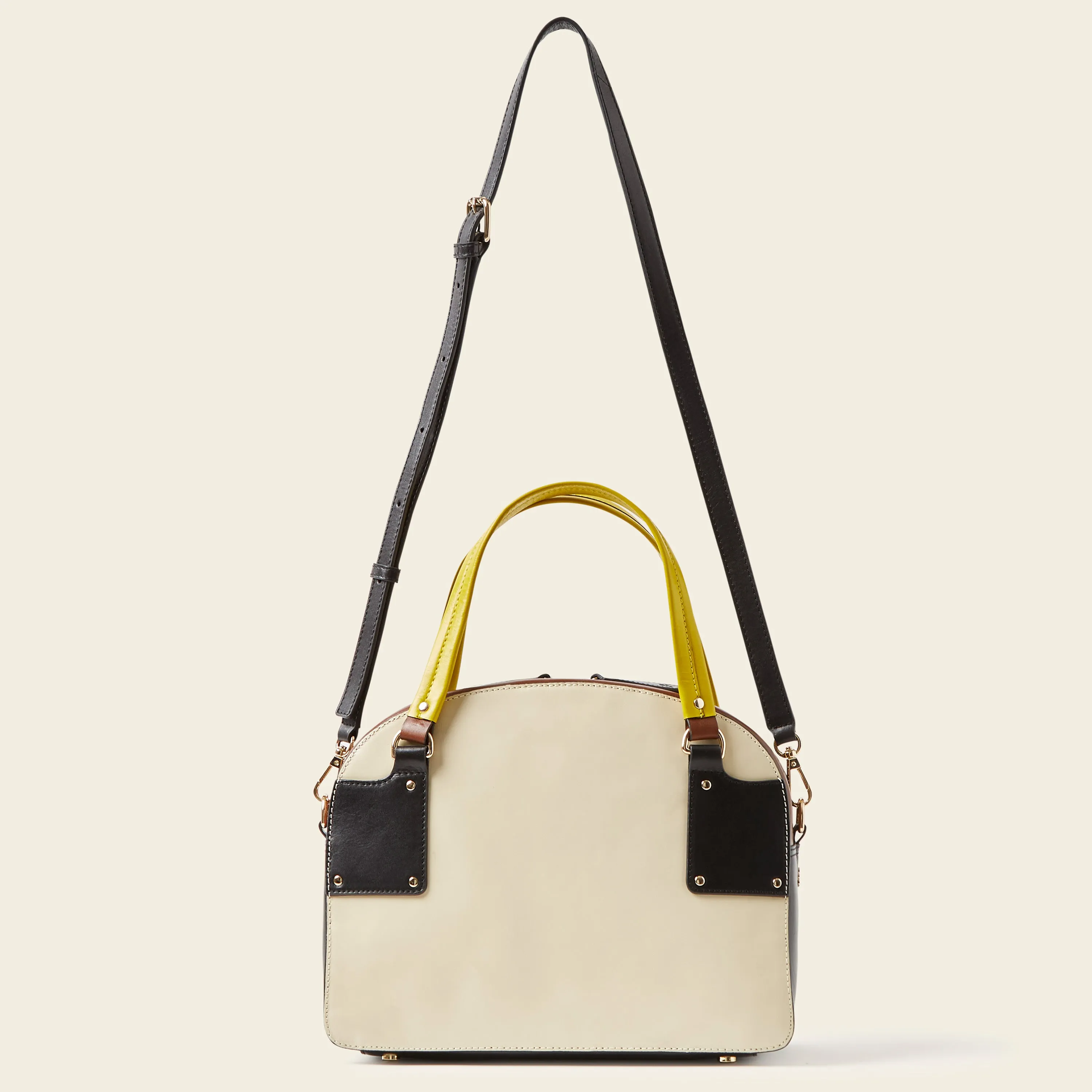 Luna Bowling Bag - Cream Punched Flower