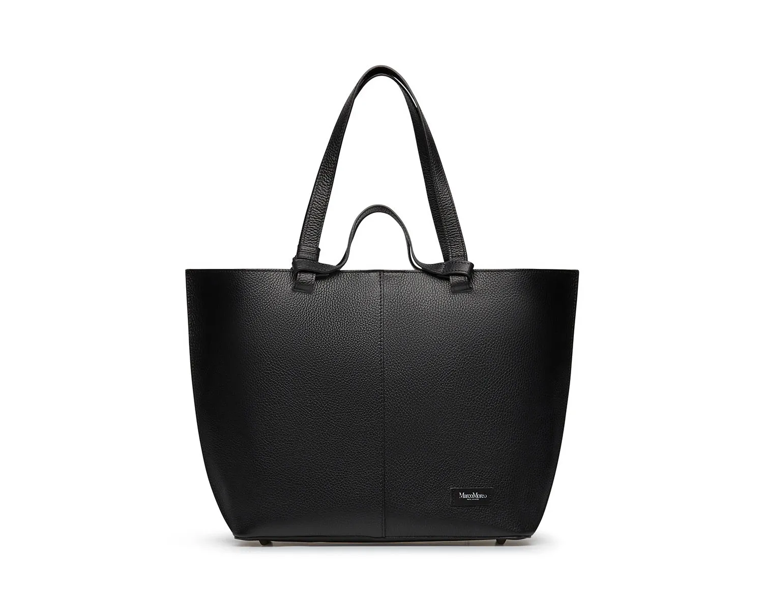 MARCO MOREO Black Leather Tote