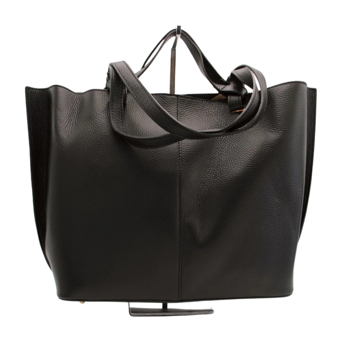 MARCO MOREO Black Leather Tote