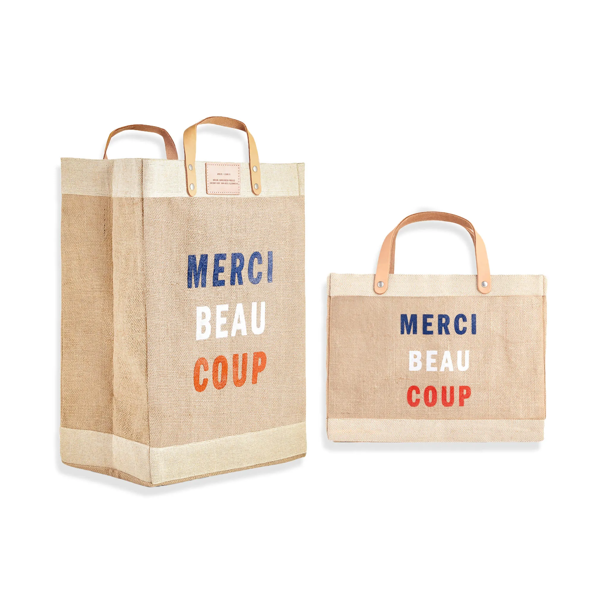 Market Bag in Natural for Clare V. “Merci Beau Coup”