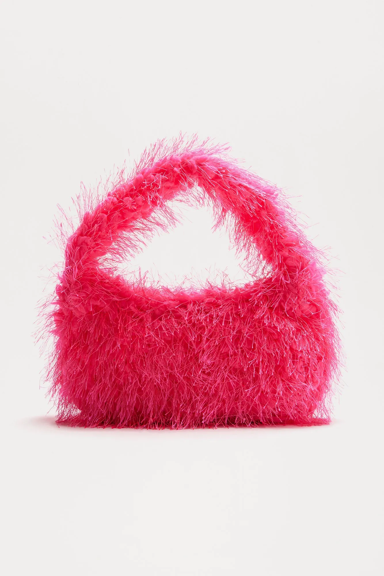 Mini Came With The Fur Shoulder Bag - Pink