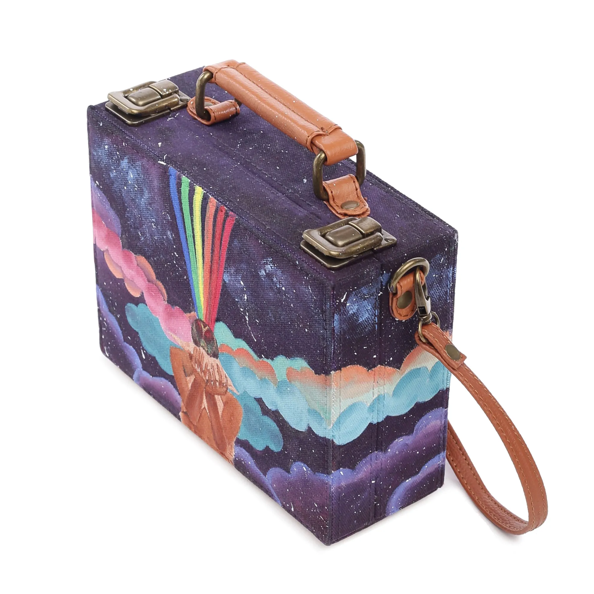 Mishi Hand-Painted Crossbody Sling Bag for women