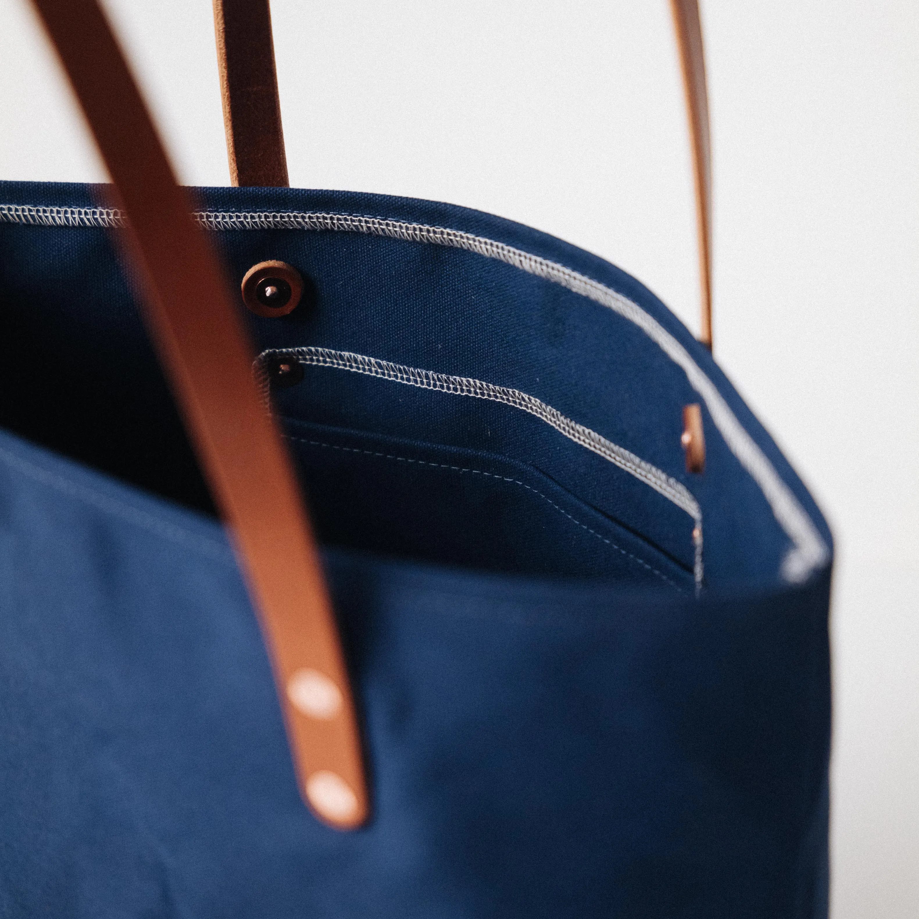 Navy Canvas Tote